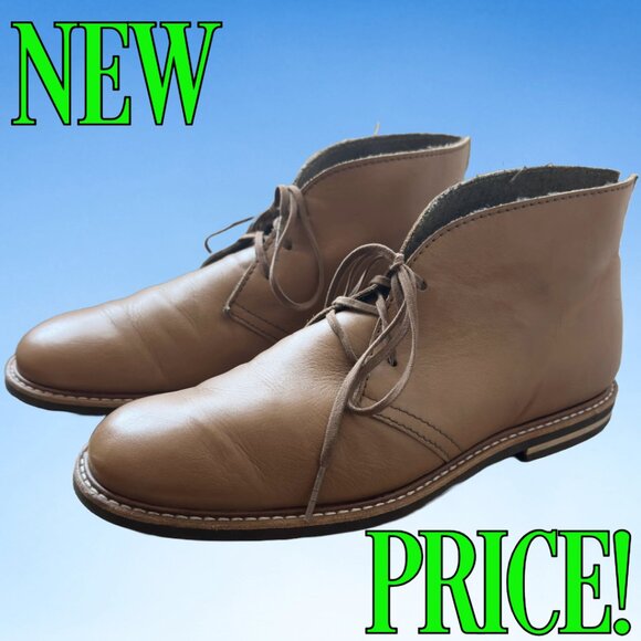 The Generic Man Handmade Caramel Leather Chukka Boots, Sz 44.5/US 11 - Picture 1 of 12